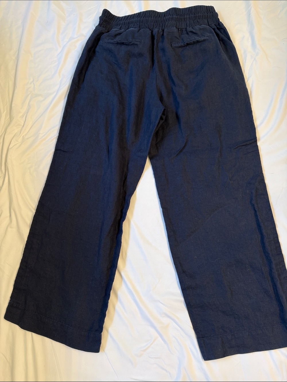 Quince 100% European Linen Wide-Leg Drawstring Pants - Picture 6 of 7